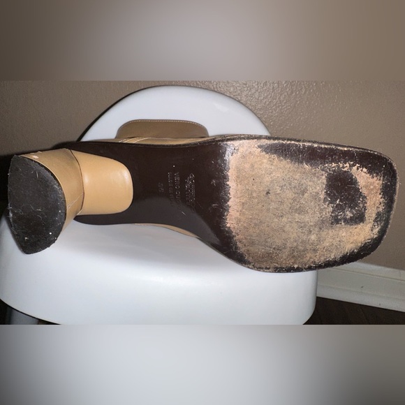 Goffredo Fantini Italy Tan Leather Zip Low Calf Boots Women Sz 36 EU (Sz 6 USA) - Picture 11 of 15